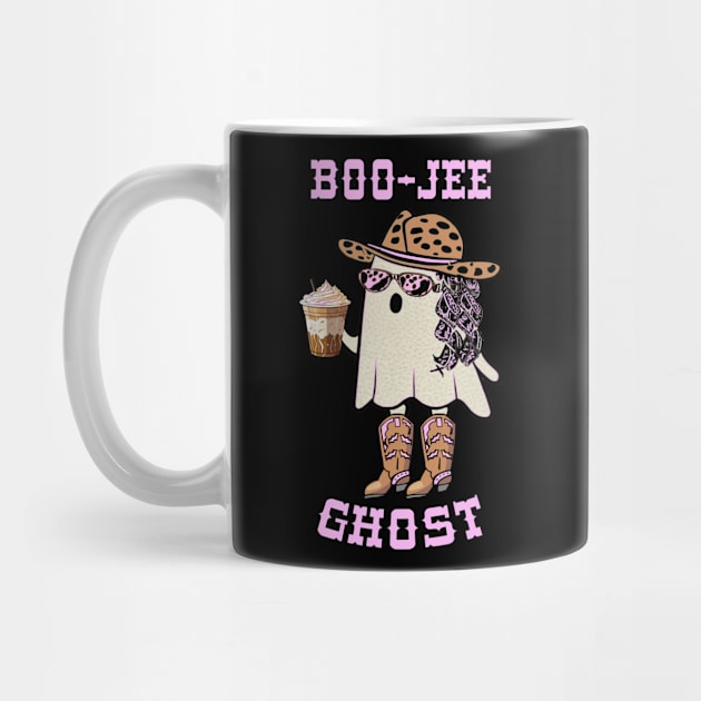 Western Boo-jee Ghost Cowgirl With Funny Halloween by tamdevo1